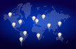 World map network background illustration design World map network background illustration design