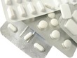 white tabs in blisters