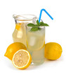 lemon juice in a jug and fruit lemon juice in a jug and fruit