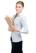 Business woman with documents
