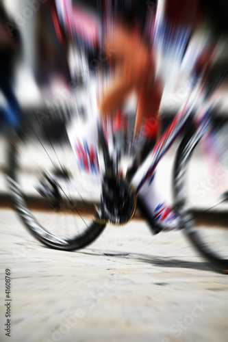 Photo: zoom burst cyclist zoom burst cyclist