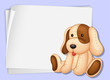 Dog on paper