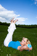 Woman relaxing in the park