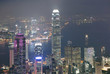 Hong Kong view from victoria peak in senset time