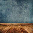 Illustration: blue grunge interior blue grunge interior
