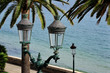 Ajaccio (Corse) lampadaires en bord de mer Ajaccio (Corse) lampadaires en bord de mer
