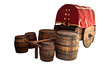 Cart with barrels