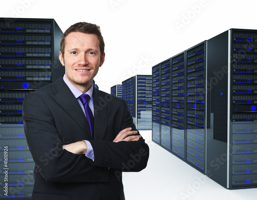 Photo: man and server man and server