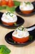 Tomatoes stuffed with cream cheese