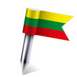 Vector Lithuania flag isolated on white. Eps10 Vector Lithuania flag isolated on white. Eps10