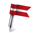 Vector Latvia flag isolated on white. Eps10 Vector Latvia flag isolated on white. Eps10