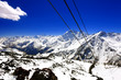 Beautiful view of mountains in the Elbrus area.