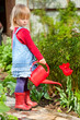 GIrl with watering can