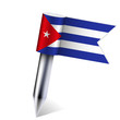 Vector Cuba flag isolated on white. Eps10
