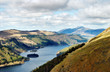 Large reservoir with small islands in the lake Large reservoir with small islands in the lake