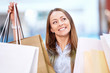 Beautiful girl with shopping bags