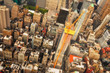 New York skyscrapers bird view