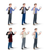 six businessman wine expert