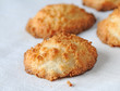 Freshly baked home made coconut macaroons Freshly baked home made coconut macaroons