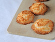 Freshly baked home made coconut macaroons Freshly baked home made coconut macaroons