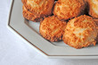 Freshly baked home made coconut macaroons Freshly baked home made coconut macaroons