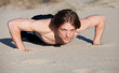 Man pushups