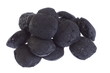 isolated  coal, carbon nuggets
