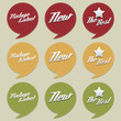 vintage labels set