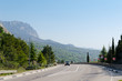 road in mountain. Ukraine, Crimea