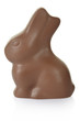 Chocolate bunny on white, clipping path included Chocolate bunny on white, clipping path included