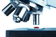 Microscope lenses closeup