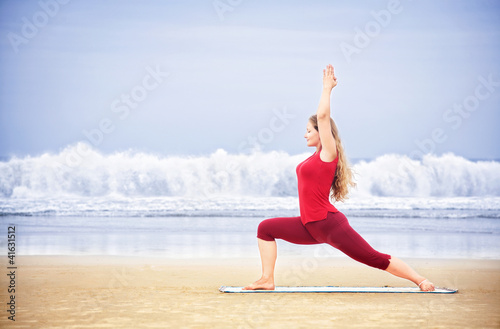 Photo: Yoga on the beach Yoga on the beach