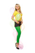 Pretty sexy blond woman with balloons