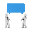 3d people and speech cloud