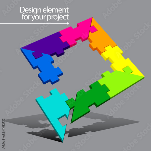 Vektor: Puzzle vector element for your project Puzzle vector element for your project