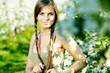 Woman in a amazing secret garden Woman in a amazing secret garden