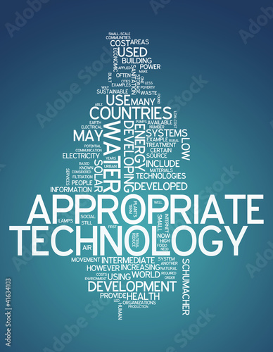 Illustration: Word Cloud "Appropriate Technology" Word Cloud "Appropriate Technology"