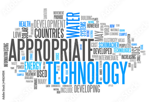 Illustration: Word Cloud "Appropriate Technology" Word Cloud "Appropriate Technology"