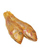 Dried goatfish.Isolated.