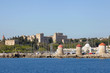 Rhodos mit Hafen und Großmeisterpalast