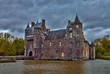 Comper castle in Paimpont forest, france