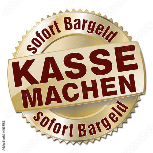 Illustration: sofort bargeld kasse machen button sofort bargeld kasse machen button