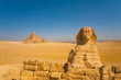Photo: Sphinx Front Pyramids Desert Cairo Background Sphinx Front Pyramids Desert Cairo Background