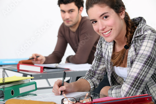 Photo: Man admiring a fellow student Man admiring a fellow student