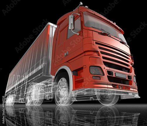 Illustration: Truck. Truck.