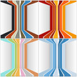 vector retro backgrounds set