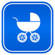 Baby carriage vector sign