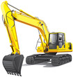 Vecteur : large excavator large excavator