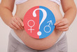 Pregnant woman tries to guess the sex of a child Pregnant woman tries to guess the sex of a child