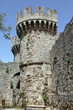 Wehrturm in der Altstadt von Rhodos, Griechenland Wehrturm in der Altstadt von Rhodos, Griechenland